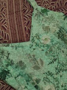 Beautiful Green Floral Kurta