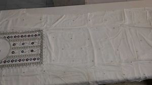 Elegant White Kurta with Intricate Embroidery
