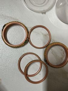 (New) Rajhashtani Gold Bangles Set