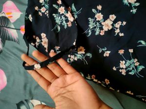 Flower Print One Piece Dress