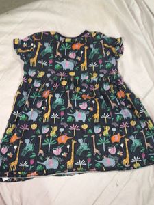 Cute Jungle Print Girls Dress