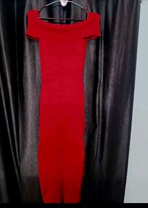Red Slit Dress