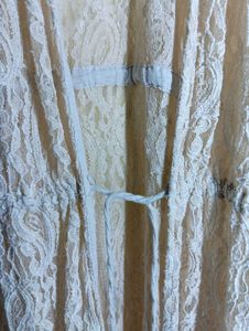 Elegant Cream Lace Kaftan Gown