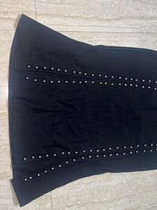 Black Studded Mermaid Skirt