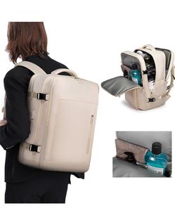 Stylish Cream Backpack for Travel &amp; Work