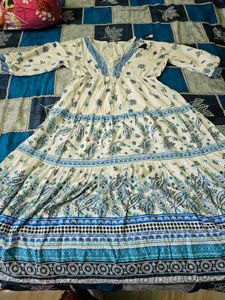 🌸 Pure Cotton Ethnic Gown — For Sale 🌸