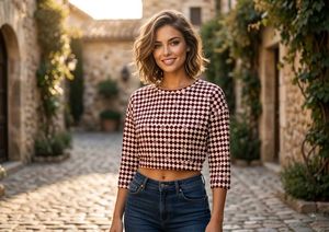 2-Piece Printed Crop Top Combo