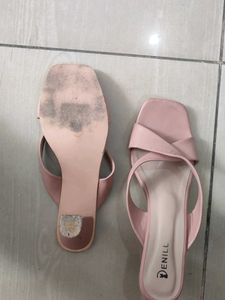 Denill Pink Heeled Sandals
