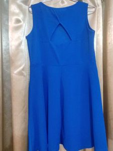 Vibrant Royal Blue Skater Dress