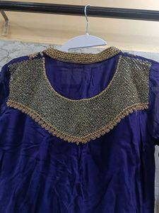 Embellished Royal Purple Kurta &amp; Dupatta Set