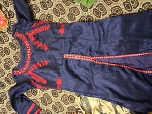 Embroidered Blue kids wear