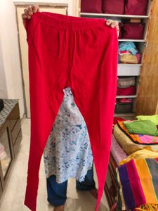 Vibrant Red Leggings