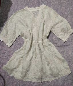 Boho Lace Detail Tunic Top