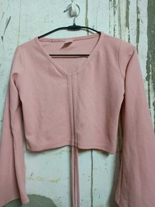 Bell Sleeve Crop Top