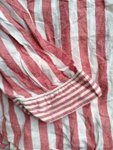 Striped Button-Up Shirt