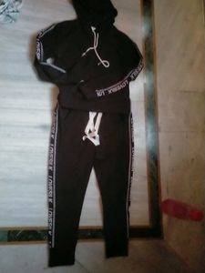 Girls Black Hoddie Dress