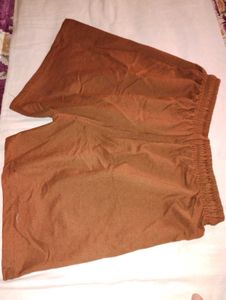 Brown Smiley Face Shorts