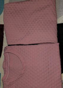 Mauve Textured Co-ord Set