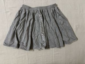Tennis Grey Skirt with Sparkly Trim