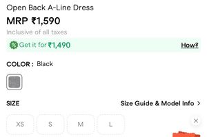 Savana Black Backless Dress