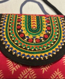 Embroidered Clutch Purse