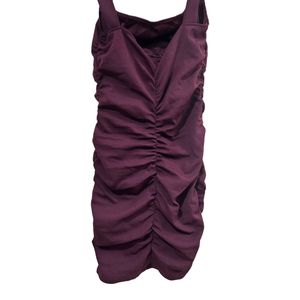 Maroon Halterneck Bodycon Dress