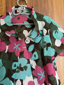 Vibrant Floral Print Shirt