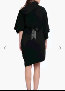 Chic Black Asymmetrical Dress