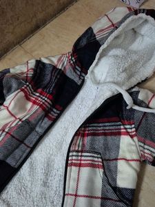 Cozy Plaid Hooded Jacket