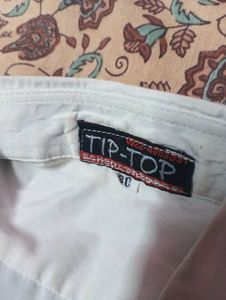 White shool Button-Down Shirt