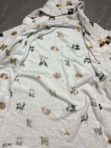 Cozy Animal Print Hooded Robe