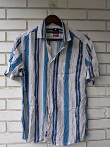 Men's Striped Short Sleeve Shirt