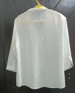 Classic White Button-Up Shirt