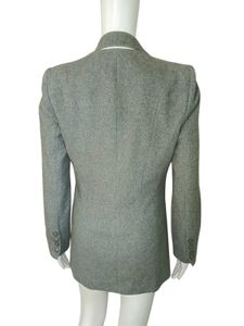 Imported Small Classic Grey Double-Breasted Blazer