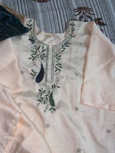 Embroidered Kurta Set with Dupatta