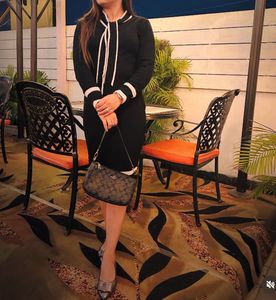 Black winter dress