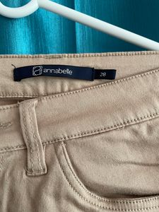 Beige Color Cotton Pant.