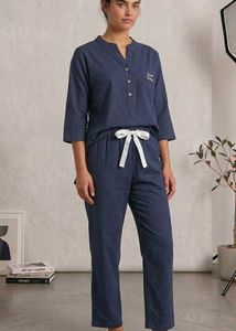 Navy Blue 'Sweet Dreams' Pajama Set