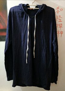 🔥 Navy Blue Casual Hoodie | Unisex | Streetwear V