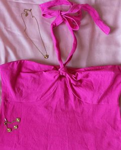 Pink Halter Top