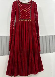 Designer Stunning Red Ethnic Gown