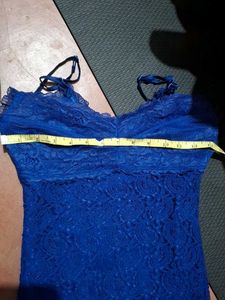 Stunning Royal Blue Lace Dress
