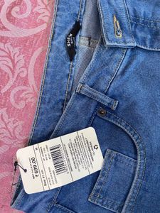 Shein Wide Leg Blue Denim Jorts