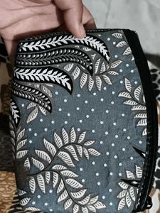 Batik Print Zipper Wallet