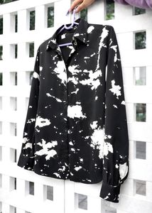 Stylish Black & White Print Shirt👀🦋