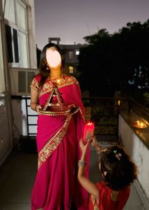 Elegant Red Saree