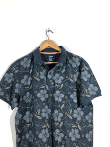 Dark Blue Printed T-Shirt (Men’s)