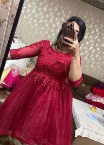 Stunning Red Embellished Gown🎀🦋❤️