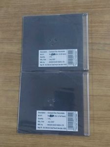 2x Moserbaer Pro Protectio plus CD- R discs