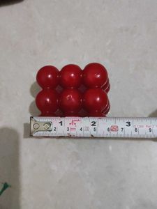 Red Bubble Cube Candle scented